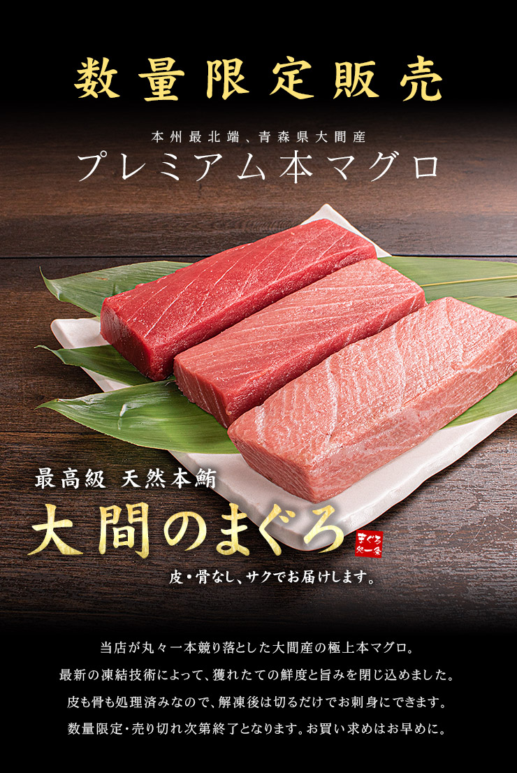 dショッピング |青森大間産本まぐろ赤身500gセット（2～4サク）解凍レシピ付き 送料無料 〈bf1〉[[大間産本マグロ赤身500g] |  カテゴリ：魚介類 その他の販売できる商品 | まぐろ処一条 (10010003350)|ドコモの通販サイト